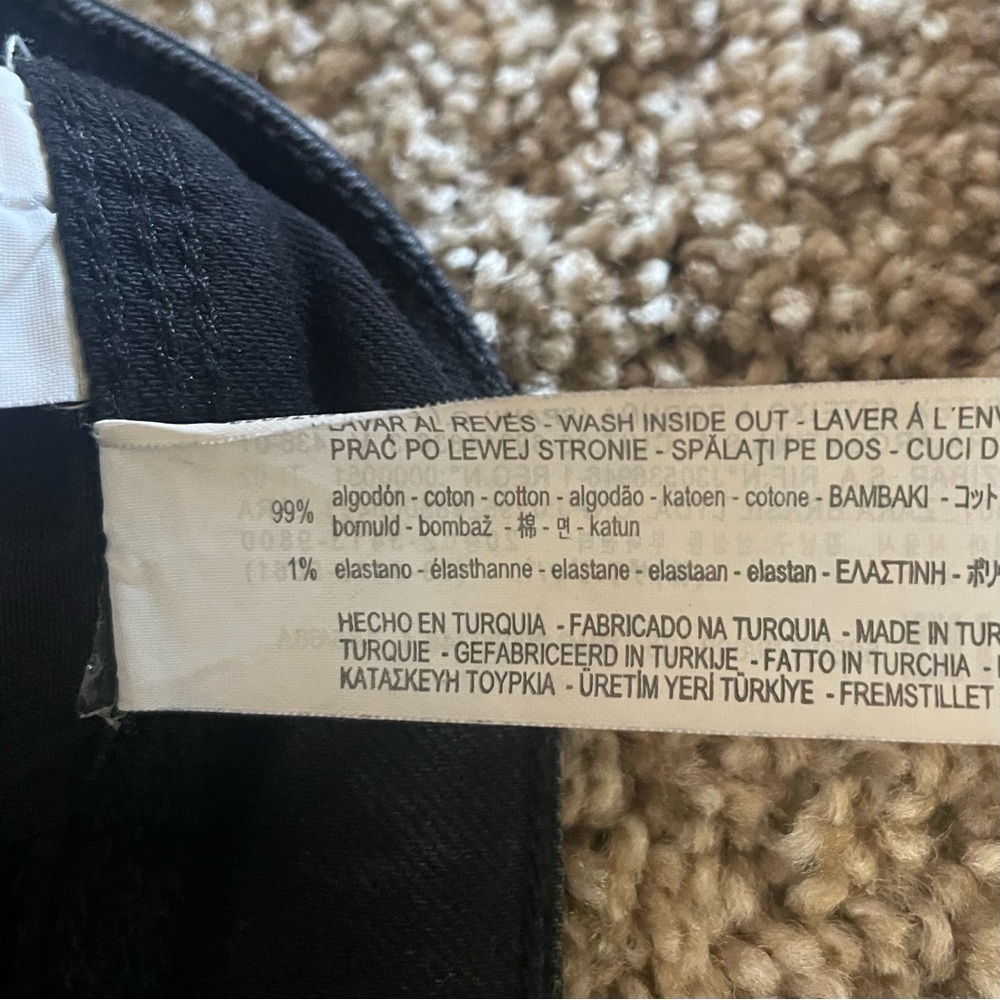 Zara Mid-Rise Skinny Jeans Women’s 4 Black Stretch Casual Basic Z1975 Minimalist - Picture 13 of 13